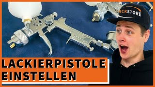 Lackierpistole richtig einstellen – Anleitung  LACKSTORE [upl. by Mraz641]