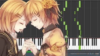 Classical Servant of Evil 悪ノ召使  Kagamine Rin amp Len Piano Synthesia [upl. by Kowatch]