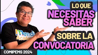 LO QUE NECESITAS SABER SOBRE LA CONVOCATORIA  COMIPEMS 2024 [upl. by Ahsennod554]