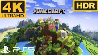 Minecraft PS5 4K 60FPS HDR Gameplay [upl. by Hgielah574]