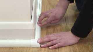 DLine 22x22mm Quarter Round Trunking ClipOver HowtoInstallation Video [upl. by Somerville886]