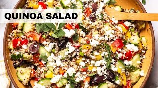 Mediterranean Quinoa Salad Recipe  Healthy Mediterranean Salad [upl. by Atnes827]