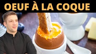 Comment faire un OEUF À LA COQUE en 3 minutes [upl. by Leoy990]