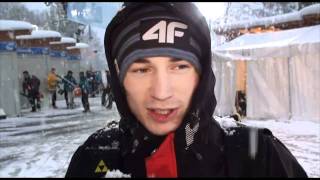 Kamil Stoch po odwołanych kwalifikacjach w Bischofshofen  SkiJumpingpl [upl. by Pompea]