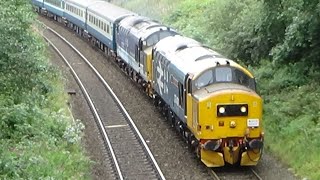 Class 37401 and 37425 on The Garsdale Growler charity railtour  a weekend full of variety [upl. by Ellennaj]