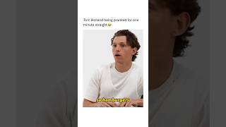 Tom Holland being pranked for one of minute straight shorts funny fyp memes viral [upl. by Ellevehc41]