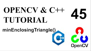 OPENCV amp C TUTORIALS  45  minEnclosingTriangle  Draw the minimum triangle around a contour [upl. by Alamac]