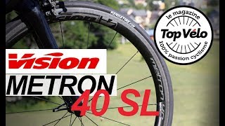 Essai roues vélo Vision Metron 40 SL à pneus [upl. by Nawj]