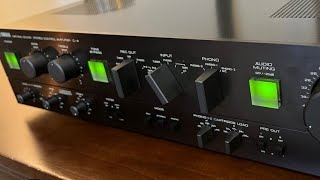 YAMAHA C4 PREAMP TOP VINTAGE CONTROL AMOLIFIER HIFI HIEND [upl. by Lesiram]