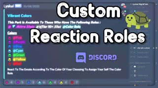 Discord Reaction Roles Setup Using Discohook And CarlBot For Discord Servers Easy Tutorial [upl. by Wilbert]