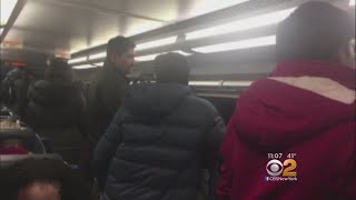 NJ TRANSIT Riders Forced To Stand On Crowded Trains [upl. by Liuka23]