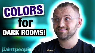 HOW TO PICK COLORS FOR DARK ROOMS  Interior Design 101 [upl. by Rett]