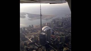 Top Gun  Flying Cessna 172 Buzzing Toronto CN tower [upl. by Fuller]