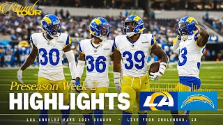 Highlights Rams Top Plays vs Chargers Preseason Week 2  Stetson Bennett to JJ Laap 47Yard TD [upl. by Aysab]