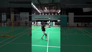 Badminton Backcourt Ball Practice😙😏🏸badminton sports [upl. by Seve]