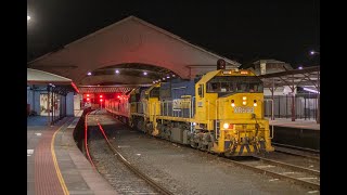 XR553 XR551 and G529 on loaded 9154 ExBoort to North Geelong loaded PN grain 13223 [upl. by Cyrill]