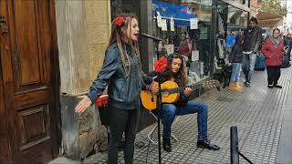 Flamenco en la calle Cádiz [upl. by Ahseim]