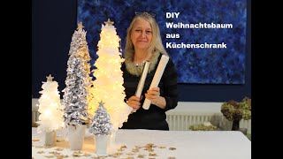 diezürcherin Weihnachtsbaum aus deinem Küchenschrank diy floristik floraldesign deutsch [upl. by Eatnoj]