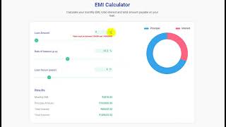 EMI calculator [upl. by Henryson]