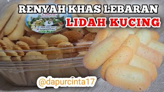 CARA BIKIN KUE KERING LEBARAN TANPA CETAKAN 100 ANTI GAGAL I KUE LIDAH KUCING RENYAH amp GURIH [upl. by Chilson]