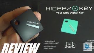 REVIEW Hideez Key  Smart Computer Password Lock Tracker [upl. by Tapes59]