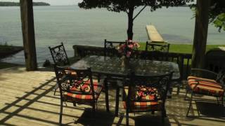 County of Simcoe Cottage for Rent 905 on Lake Simcoe near Orillia Ontario [upl. by Kcirdde]