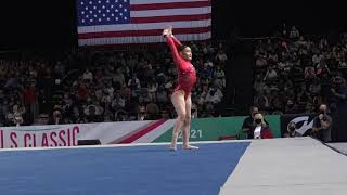 Ciena Alipio  Floor Exercise  2021 GK US Classic  Senior Competition [upl. by Ecinaj]