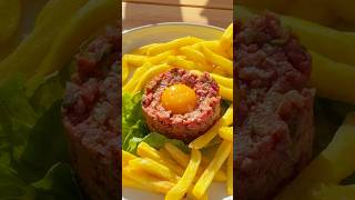 steaktartare tartare tartaredeboeuf summerfoodie fastfoodie [upl. by Alexandro]