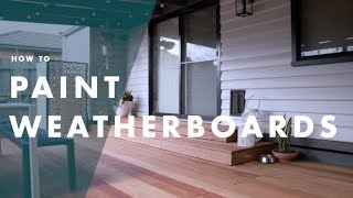 How To Paint Weatherboards  Bunnings Warehouse [upl. by Estas]