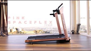 ASUNA 7750P Spaceflex Motorized Running Treadmill with Auto Incline  Pink [upl. by Rickert516]