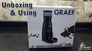 How to use GRAEF Coffee Grinder ☕️ UNBOXING amp Using [upl. by Ennaeerb530]