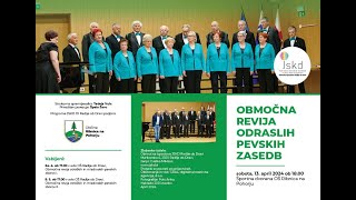 Območna revija odraslih pevskih zasedb 13 april 2024 Ribnica na Pohorju [upl. by Lennod82]