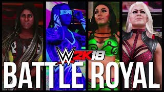 WWE 2K18  BATTLE ROYAL  Ember Moon vs Royce vs Maryse vs Kay vs Asuka vs James vs Naomi vs Bliss [upl. by Adnarram463]