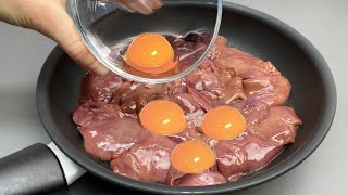 Zarteste Hühnerleber für ein herzhaftes Abendessen in 5 Minuten Einfaches Rezept [upl. by Gayl]