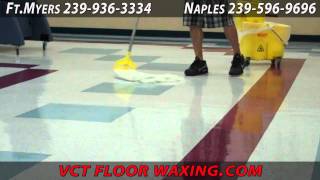 VCT Floor Waxing Naples [upl. by Berget]