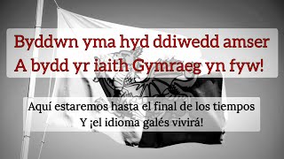 Dafydd Iwan  Yma o Hyd  letra en galés y español [upl. by Salbu]