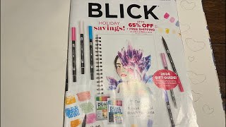 Let’s go through the Blick catalog and then make art…… or not😅🥰💕 [upl. by Skelly]