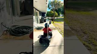 Smashing into a garbage can on my electric quad Oops out of my way enzoandcarstv shorts quads [upl. by Jorrie879]