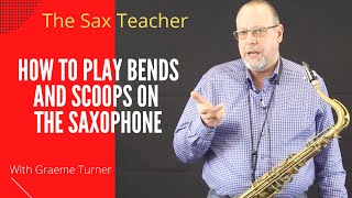 Saxophone teacher  How to play the sax  bends and scoops [upl. by Olwena]