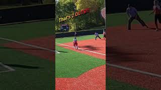 SHORTS 🥎Fastpitch Clutch Double Play STUNS OPPONENT🥎 [upl. by Eislrahc94]