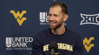 New assistant coach Kory Barnett on coming to WVU and what hes learning [upl. by Rimidalv]