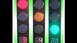 LED TRAFFIC LIGHT PIRESJD3003551A with visors and Countdown Timer [upl. by O'Carroll]