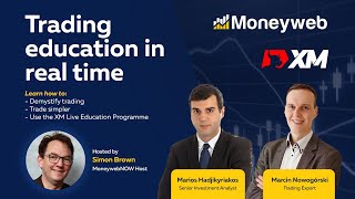 Trading education in real time  23 March 2023  Moneyweb [upl. by Yanahc]