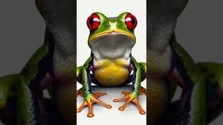 Meet the Mesmerizing RedEyed Tree Frog 🐸🌿youtubeshorts ytshorts frog [upl. by Durno540]