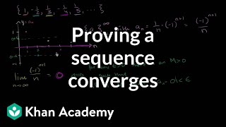 Proving a sequence converges using the formal definition  Series  AP Calculus BC  Khan Academy [upl. by Arahc]