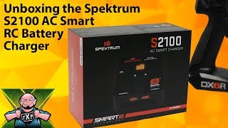 Unboxing the Spektrum S2100 AC Smart Charger for RC Air and Surface Batteries [upl. by Neeliak]