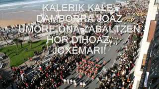 Marcha de San Sebastian con letra [upl. by Nishi]