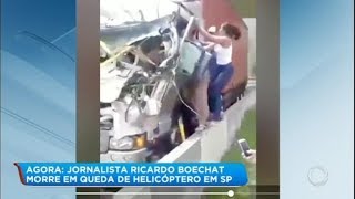 Mulher entra em caminhão para salvar motorista atingido por helicóptero de Boechat [upl. by Macintyre786]