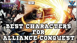 Best Characters for Alliance Conquest  Marvel Future Fight [upl. by Heck]