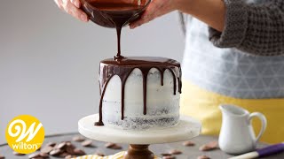 How to Make a Rich Chocolate Ganache Glaze Recipe  Wilton [upl. by Tol896]